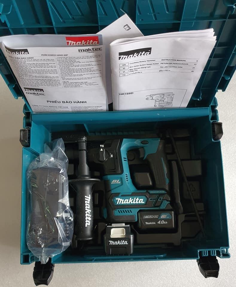 MÁY KHOAN ĐỘNG LỰC 16MM  DÙNG PIN 12V MAKITA HR166DSMJ  - HÀNG CHÍNH HÃNG