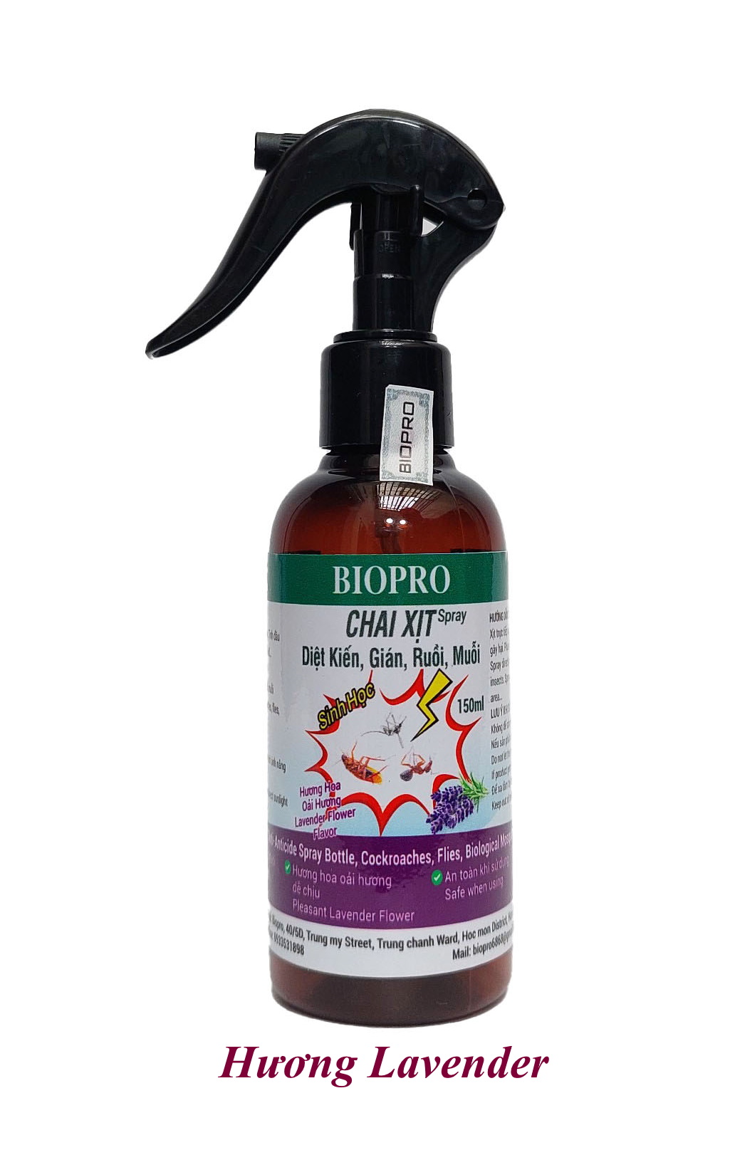 Chai xịt diệt kiến diệt gián ruồi muỗi Sinh học Biopro Chai 150ml Diệt sạch côn trùng gây hại An toàn Hiệu quả Sx tại VN