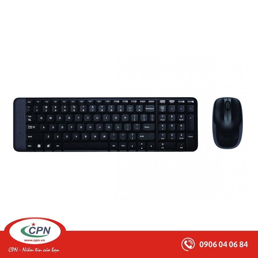 Bộ bàn phím + Chuột vi tính không dây Logitech MK220- Hàng chính hãng