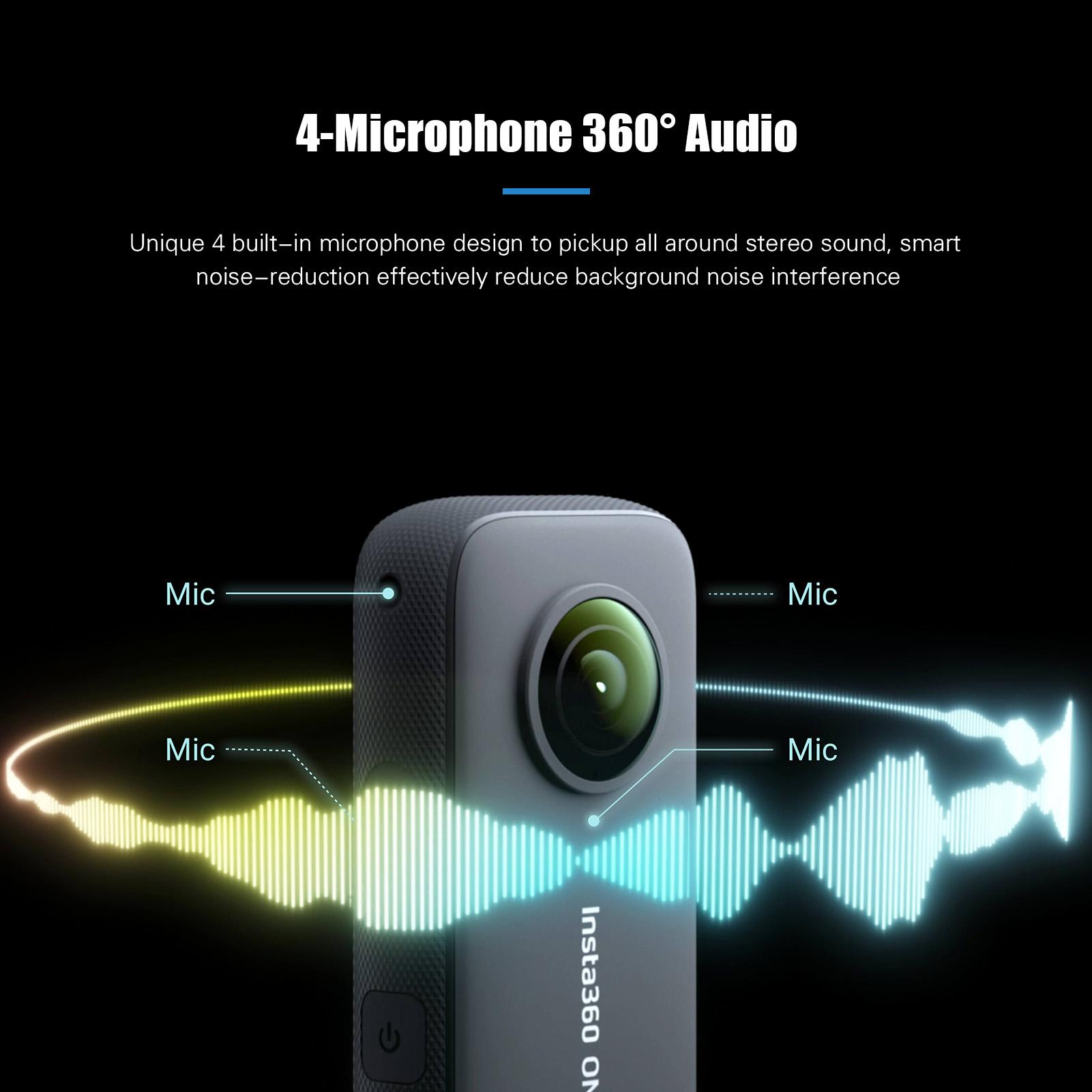 Insta360 One x2 Panoramic Action Camera LCD Touch Màn hình hỗ trợ chống thấm nước ổn định 360 Camera 360