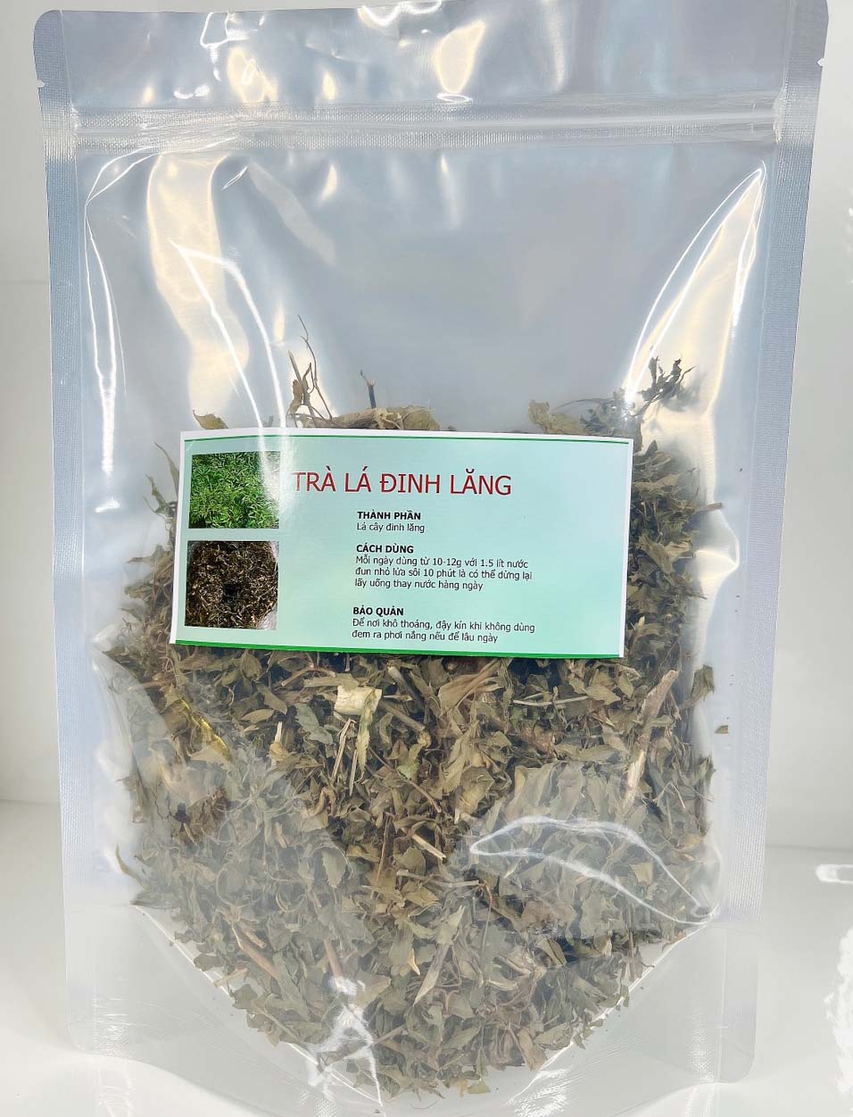 Trà lá đinh lăng khô (Lá đinh lăng nếp sấy khô 1kg) - Sản phẩm đinh lắng nếp hữu cơ tự nhiên