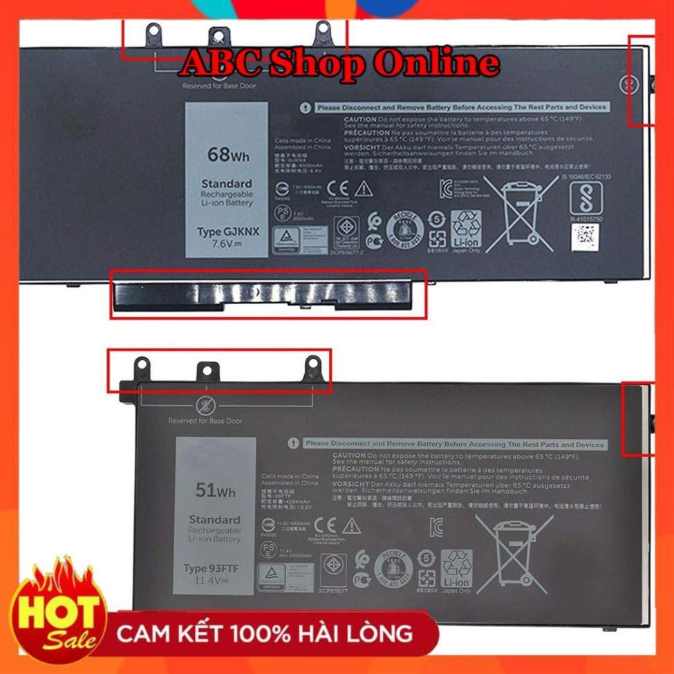 Pin Dùng Cho laptop Dell Latitude 5580 GJKNX GD1JP 0GD1JP 68Wh