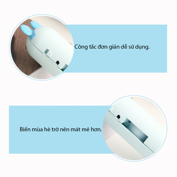 Quạt cầm tay mini - Quạt cầm tay - Quạt mini - Quạt hình con vật ngộ nghĩnh