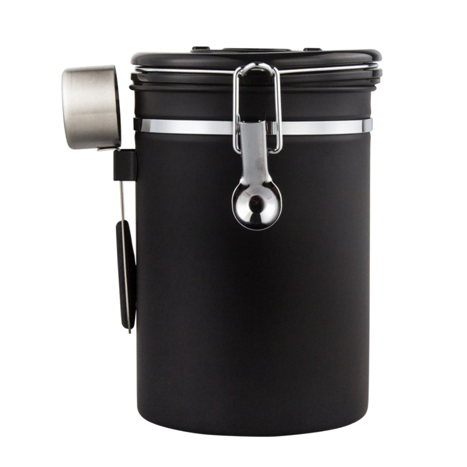 2pcs Coffee Canister Kitchen Dry Food Storage Container Airtight 1800ml