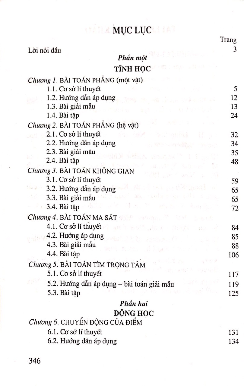 Combo 2 cuốn Cơ học Tập 1+ Bài Tập (Tĩnh học và Động học)