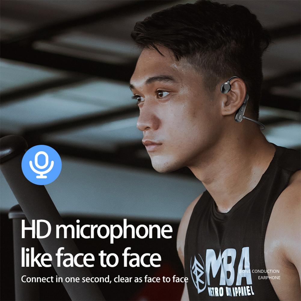 K69 Bone Conduction Bluetooth-compatible Headset Ear Hanging Neck Noise Reduction Sports Headphones