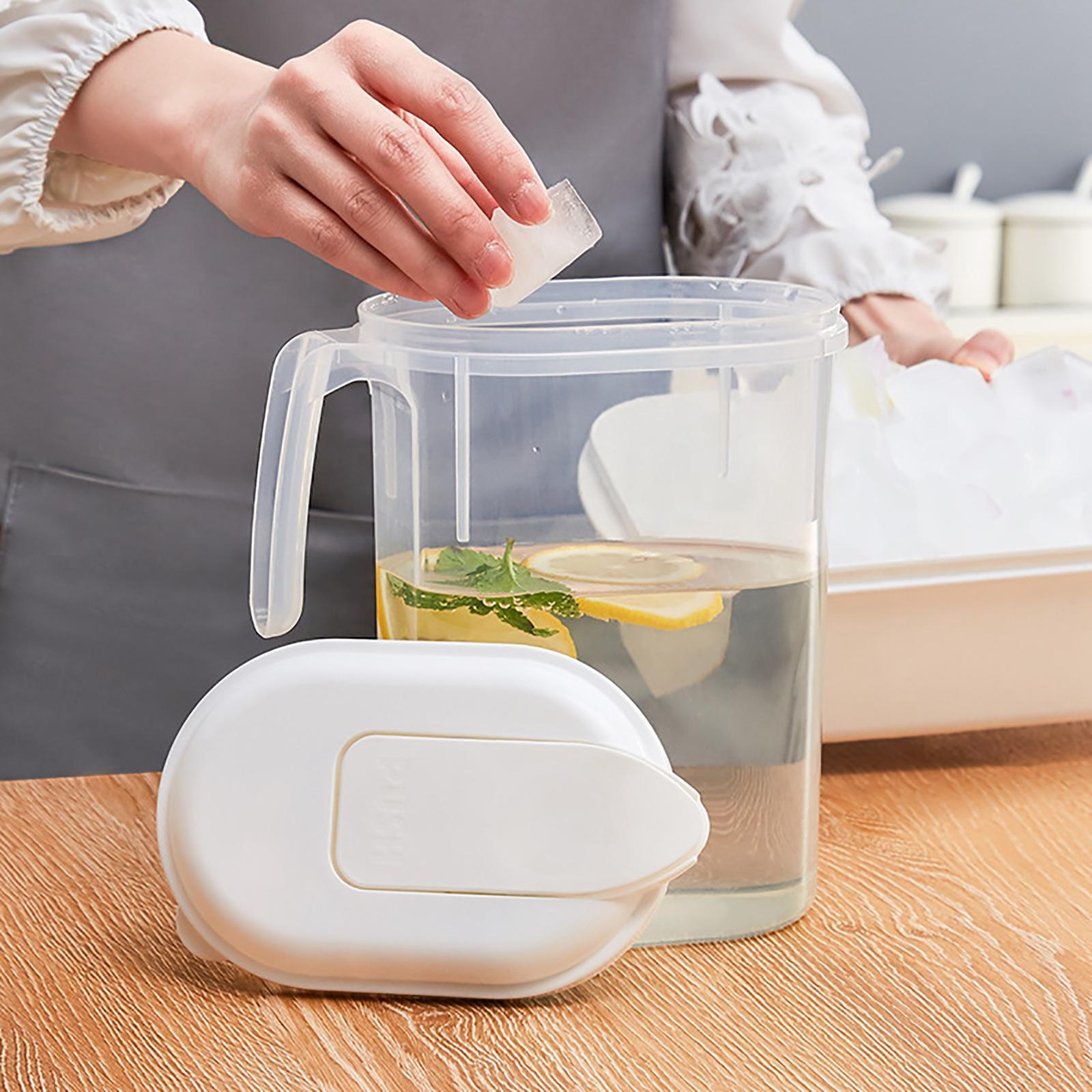 1.8L Large Capacity Cold Water Jug Water Bottles Drink Container for Ice Tea