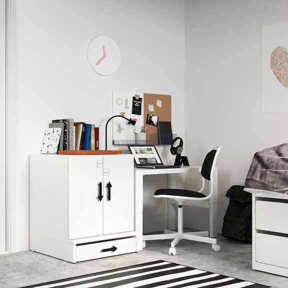 ZANOTTA, Tủ đựng đồ 2 ngăn 1 hộc kéo có tay nắm DRA_067, 60x63x76cm