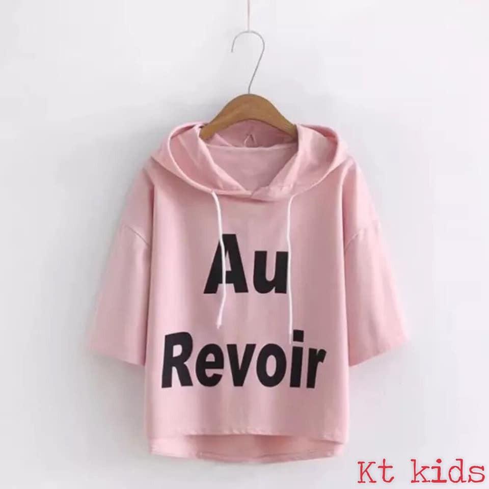 Áo hodie bé gái thun cotton xinh mát sang chảnh diện đi học đi chơi có 5 màu