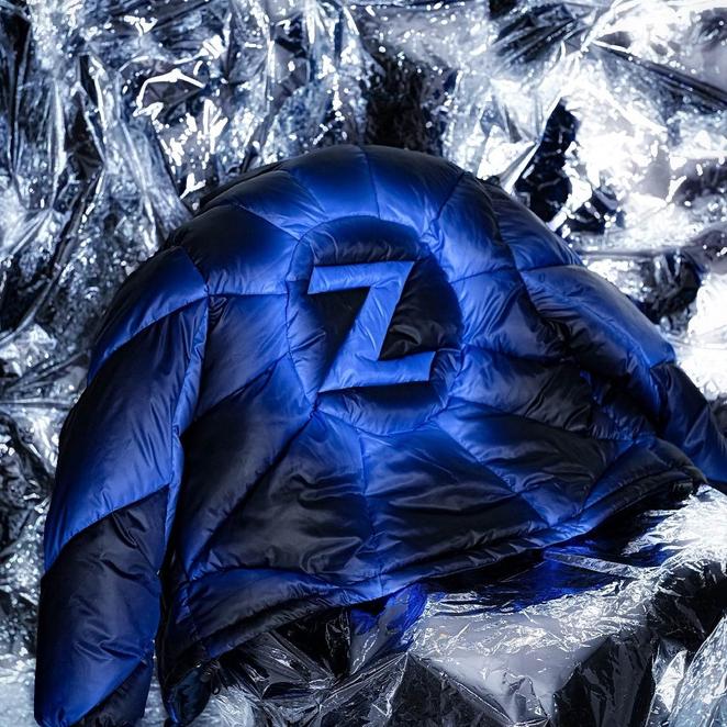 Áo khoác phao Blue Z Puffer Jacket, lót trần bông unisex nam nữ form rộng