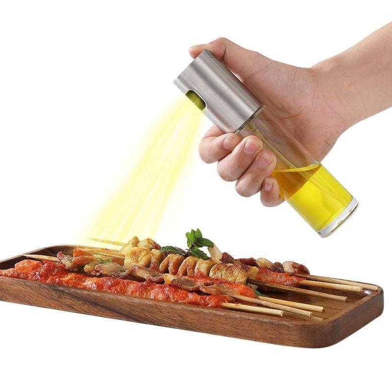 Bình Đựng Dầu Ăn Thủy Tinh Xịt Phun Sương - Chai Lọ Chiết Dầu Ăn, Gia Vị Dùng Cho Thực Phẩm