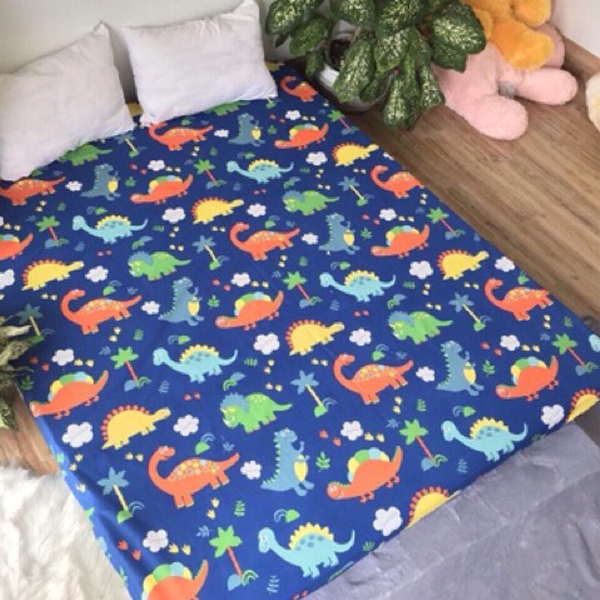 Ga chống thấm cho bé chất liệu cotton Hàn Quốc cao cấp A - kích thước 1m6x2m/1m8x2m