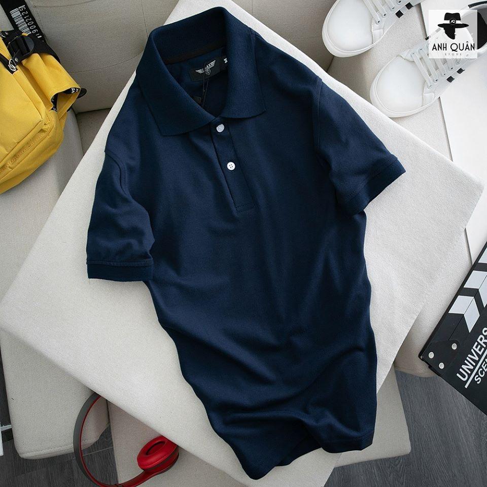 Áo Polo Nam màu Xanh Đen mềm mịn Thấm hút tốt
