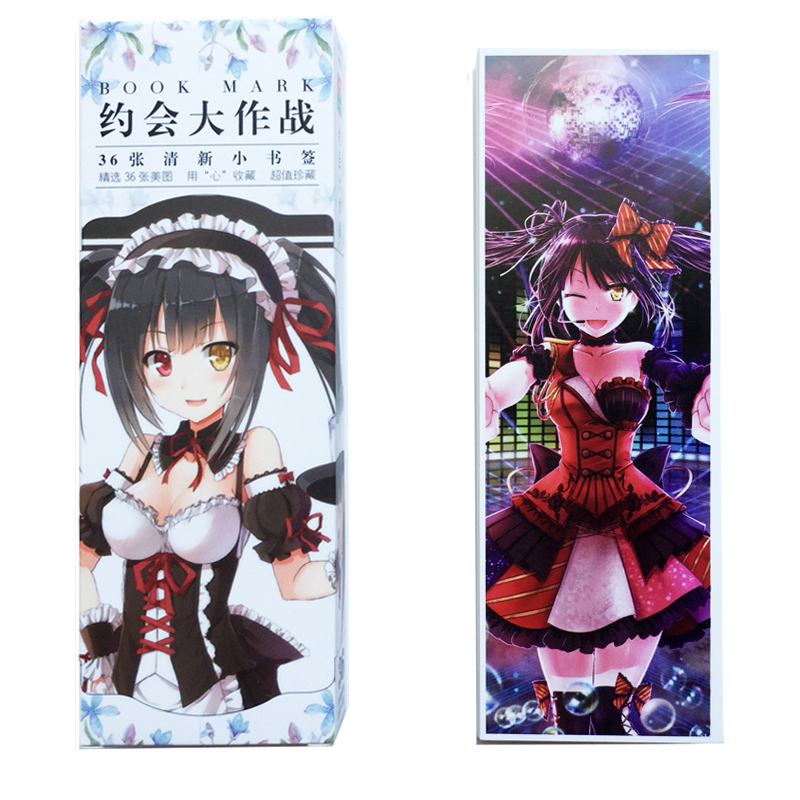 Bộ 36 Thẻ Đánh Dấu Trang Sách Bookmark Anime Date A Live - Cuộc Hẹn Sống Còn