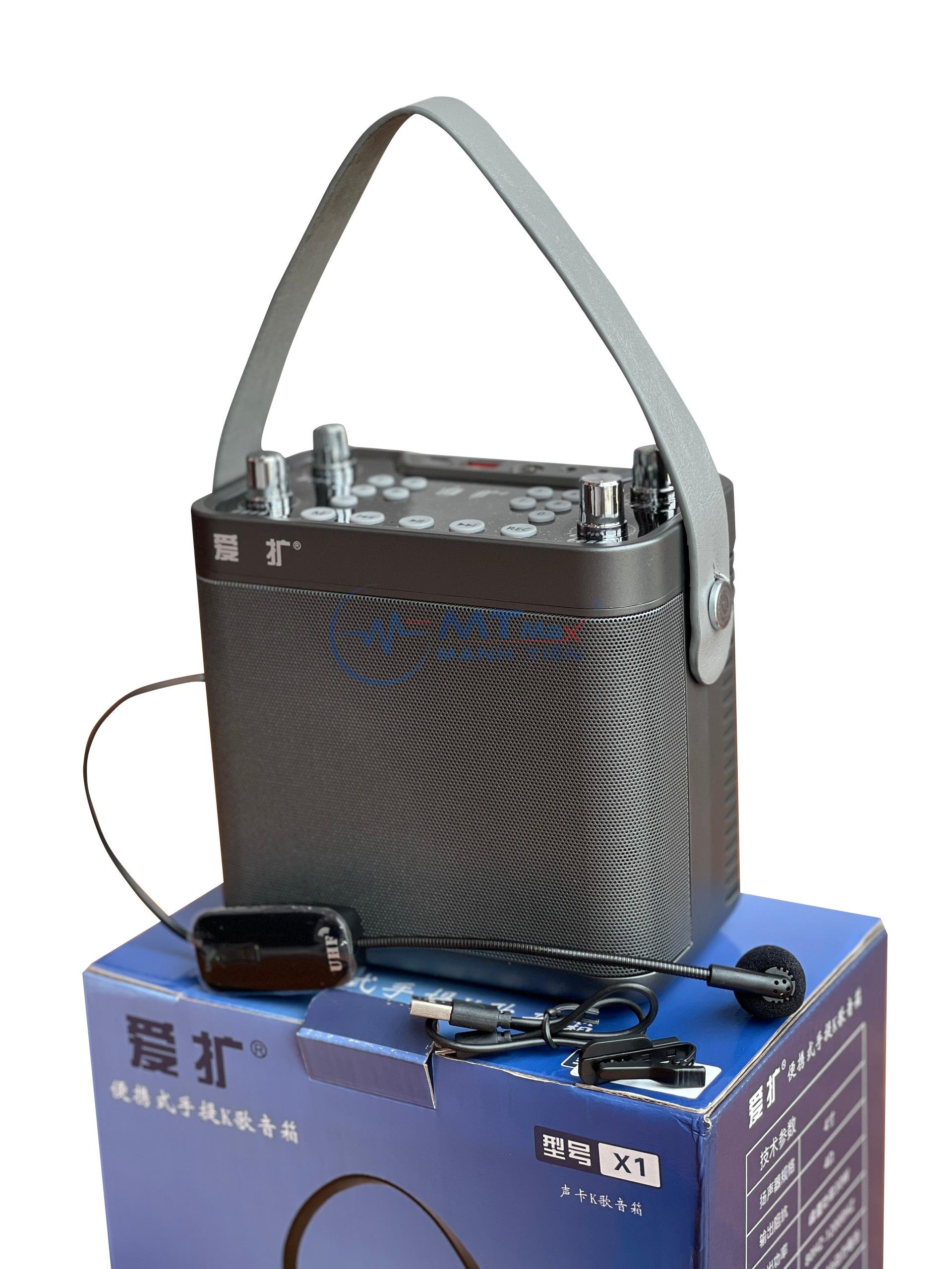 Loa Trợ Giảng Cao Cấp X1 Giảng Dạy, Hội Họp, Sự Kiện Công Suất 15W, Kết Nối Bluetooth, USB, AUX, Cổng 6ly Cùng Hệ Thống Nút Chỉnh Đa Dạng, Hàng Nhập Khẩu
