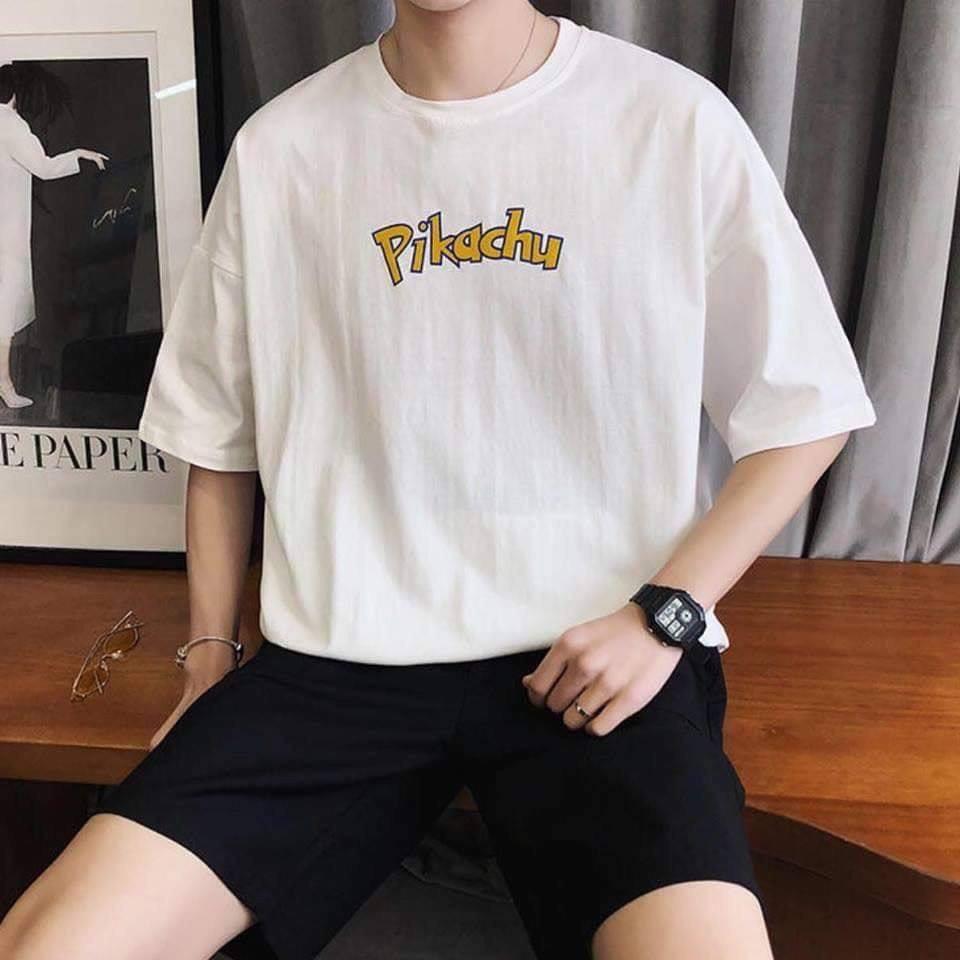 Áo thun Stee PIKACHU Trùm Unisex