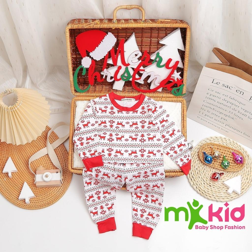 Bộ NOEL Dài Tay Cho Bé Bộ Đồ Giáng Sinh Minky Mom Cho Bé Trai Bé Gái Siêu Dễ Thương