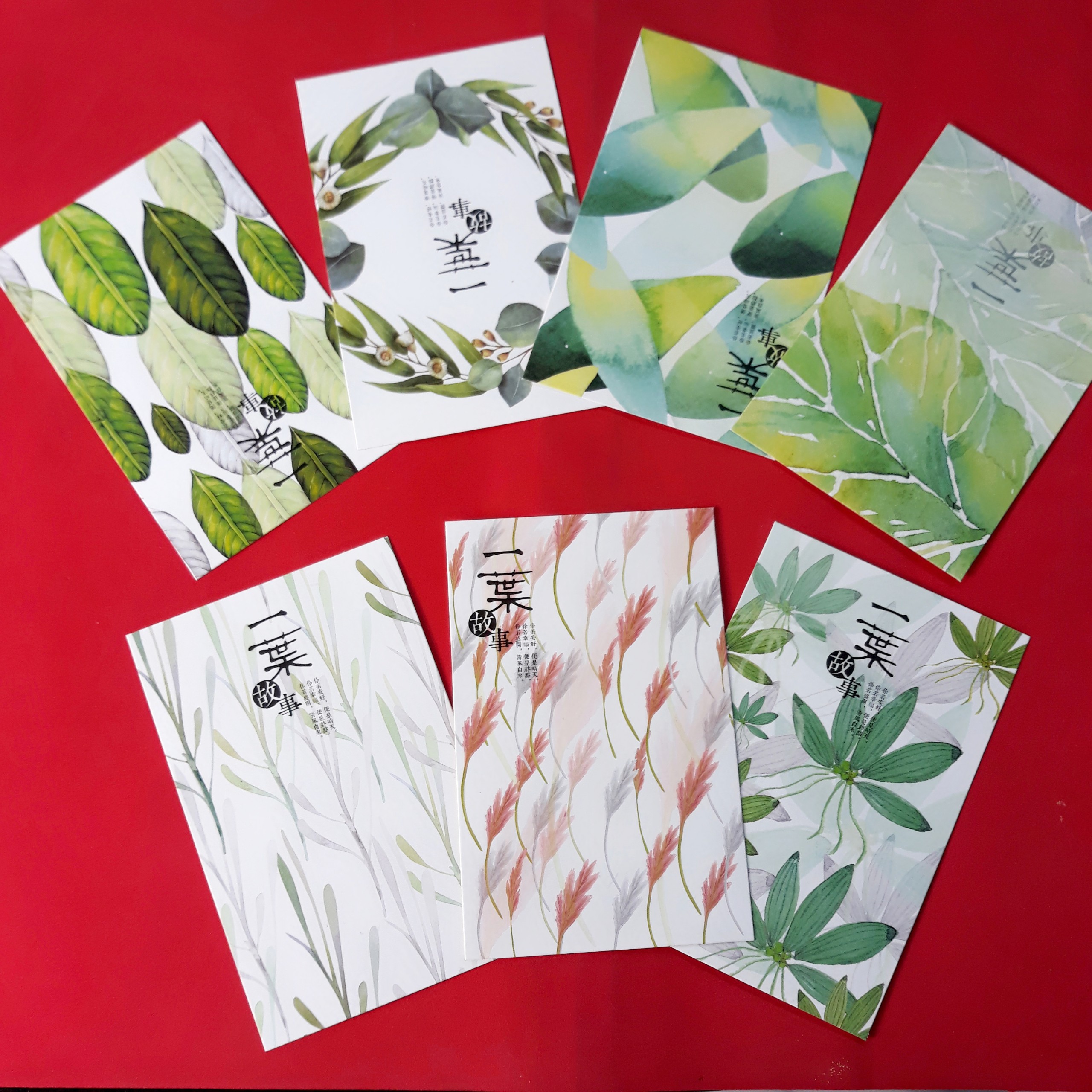 Hộp 36 Post Card Chủ Đề Hoa Lá
