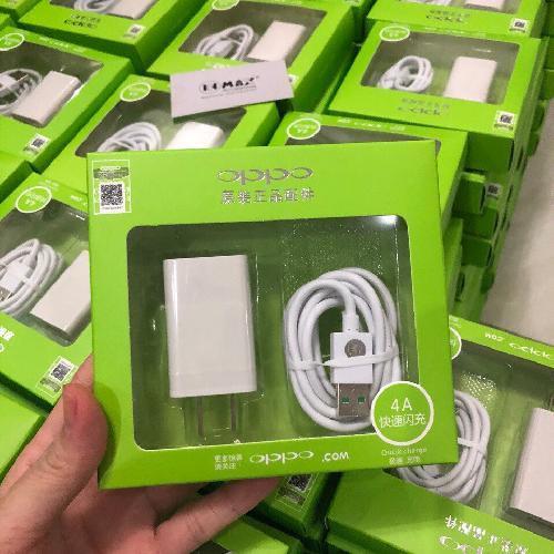 Bộ củ ,cáp sạc Oppo 4A có 2 cổng USB (hàng chuẩn)