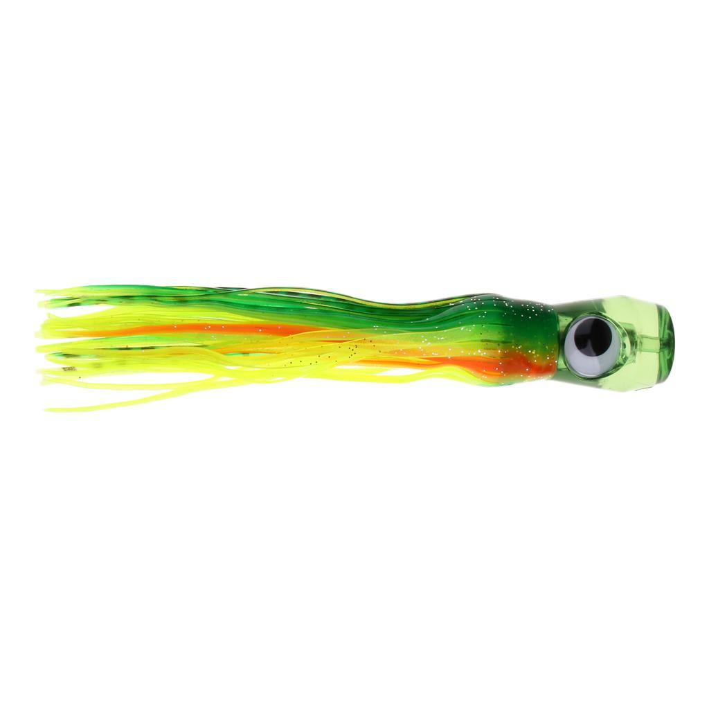 2x Squid Skirt Lure Bait Saltwater Soft Fishing Lure Hoochies 16.5cm/50g