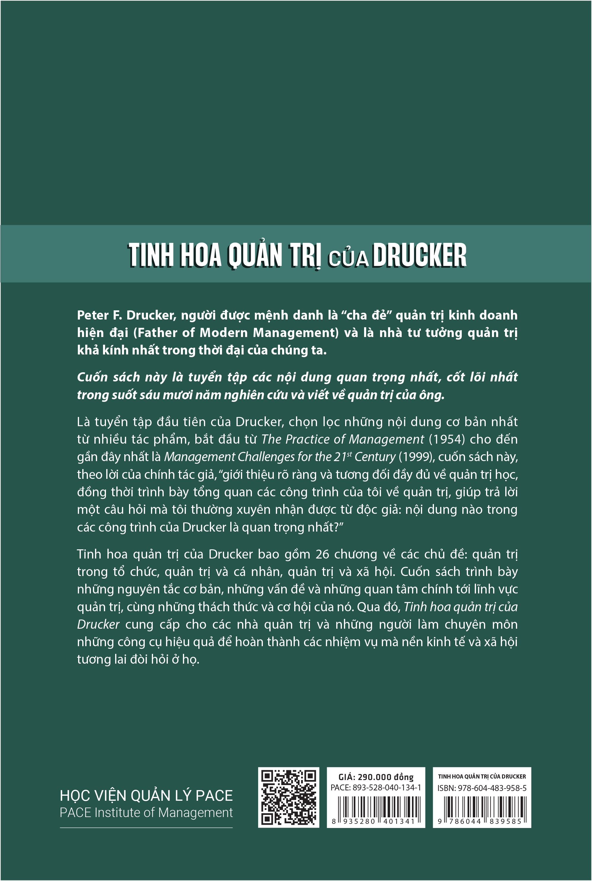 Tinh Hoa Quản Trị Của Drucker (The Essential Drucker) - Peter F. Drucker - PACE Books