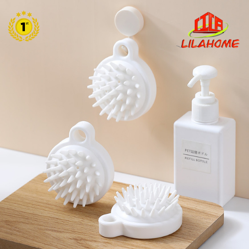 Lược Gội Đầu Silicone Nhật Bản - Massage Da Đầu - Giảm Stress- Kích Thích Mọc Tóc - Hàng Chính Hãng