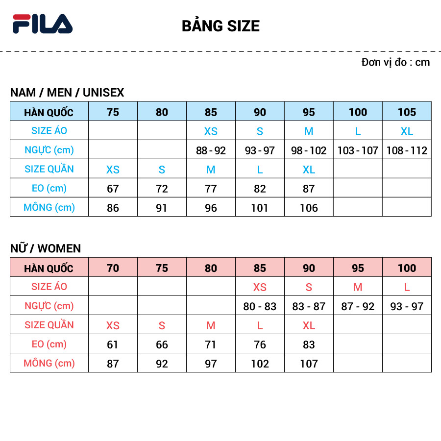 Áo thun unisex FILA BTS - FS2RSC2125X