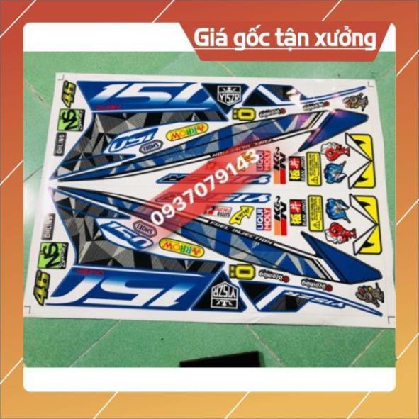 Tem rời ex 150 xanh đen sản phẩm y hình 100%