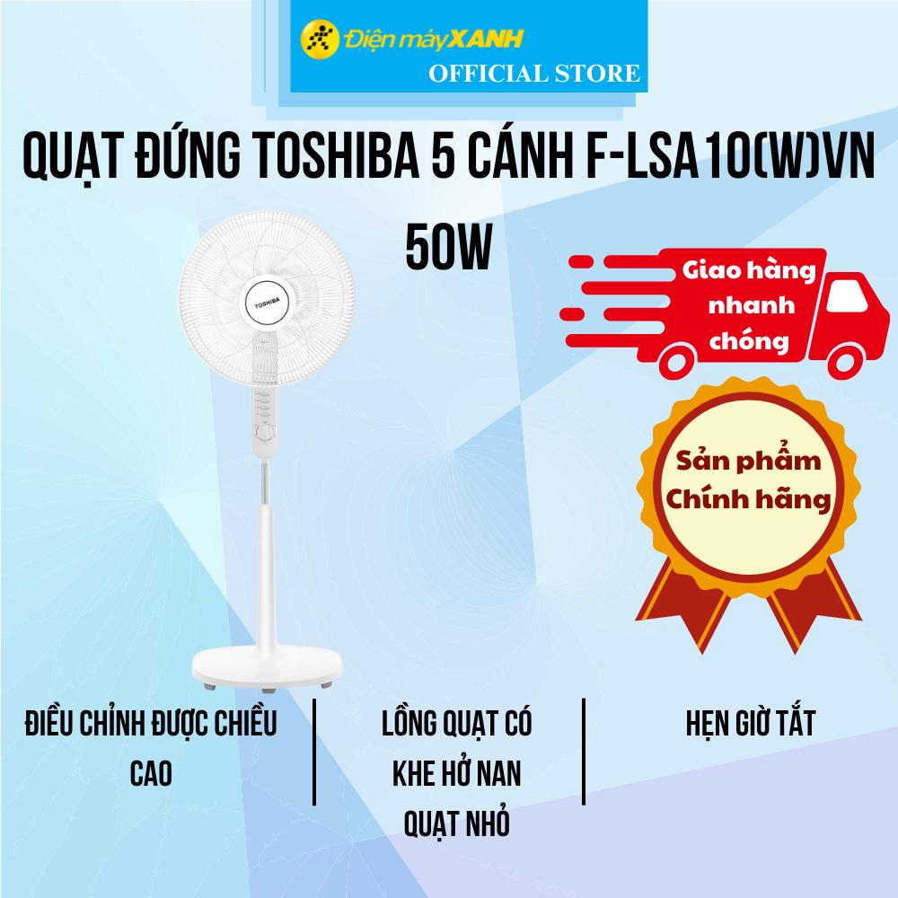 Quạt cây Toshiba 5 cánh F-LSA10(W)VN 50W - Hàng Chính Hãng