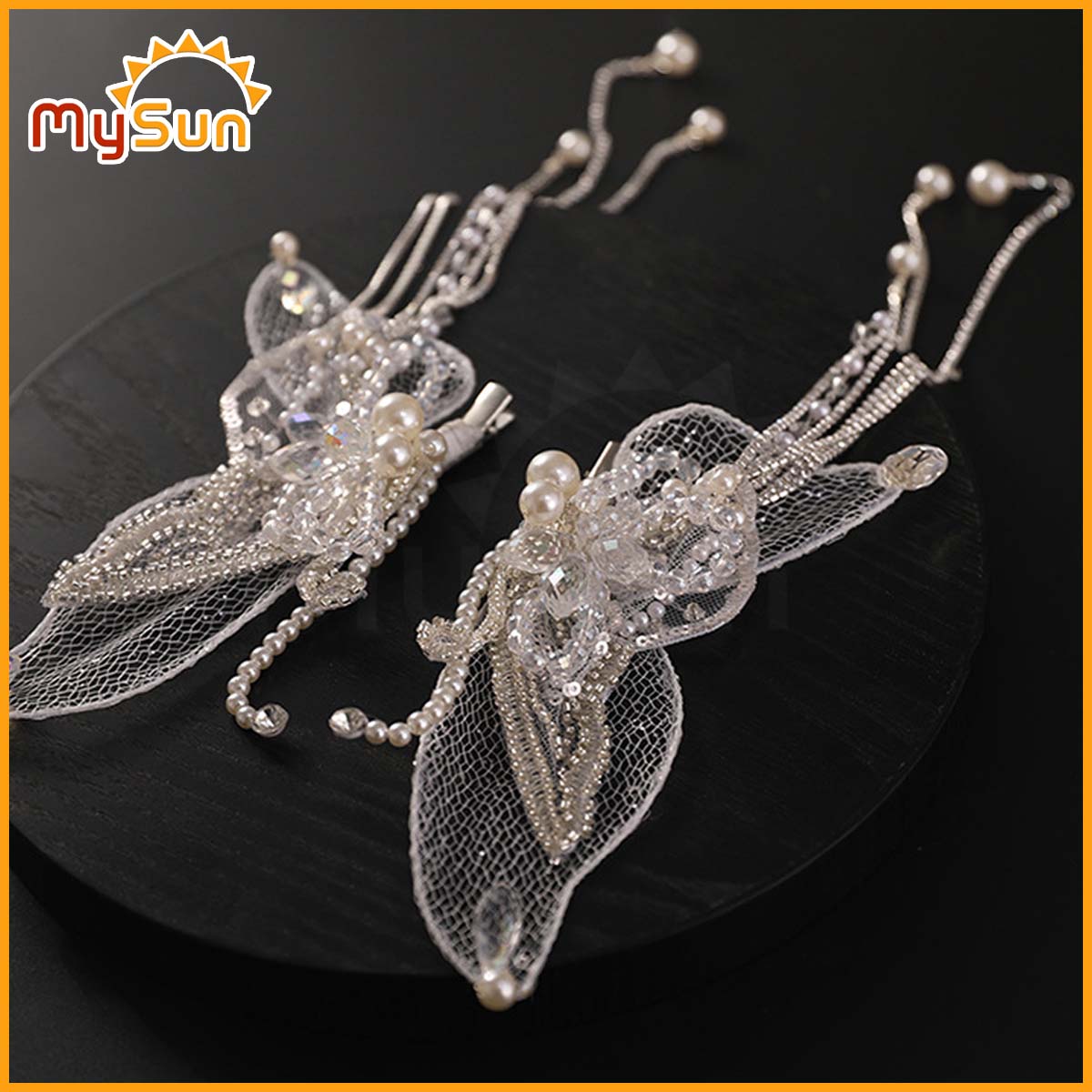 Kẹp tóc cho bé gái cài cột tóc công chúa dễ thương MySun AngelWing