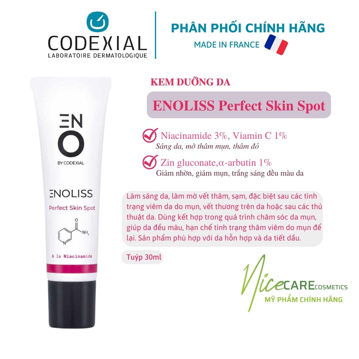 Kem Trẻ Hóa Mờ Thâm Sạm Enoliss Perfect Skin Spot By CODEXIAL - Pháp