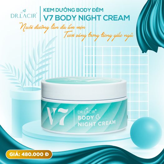 Kem Dưỡng Body Ban Ngày V7 Dr.Lacir chống nắng, trắng da, dưỡng ẩm, chống lão hoá và tạo lớp makeup nhẹ nhàng