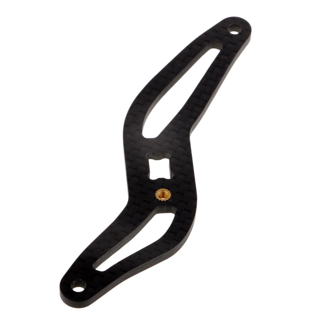 Lightweight Carbon Fiber S Shape Fishing Reel Handle Replacement for Baitcasting Reels