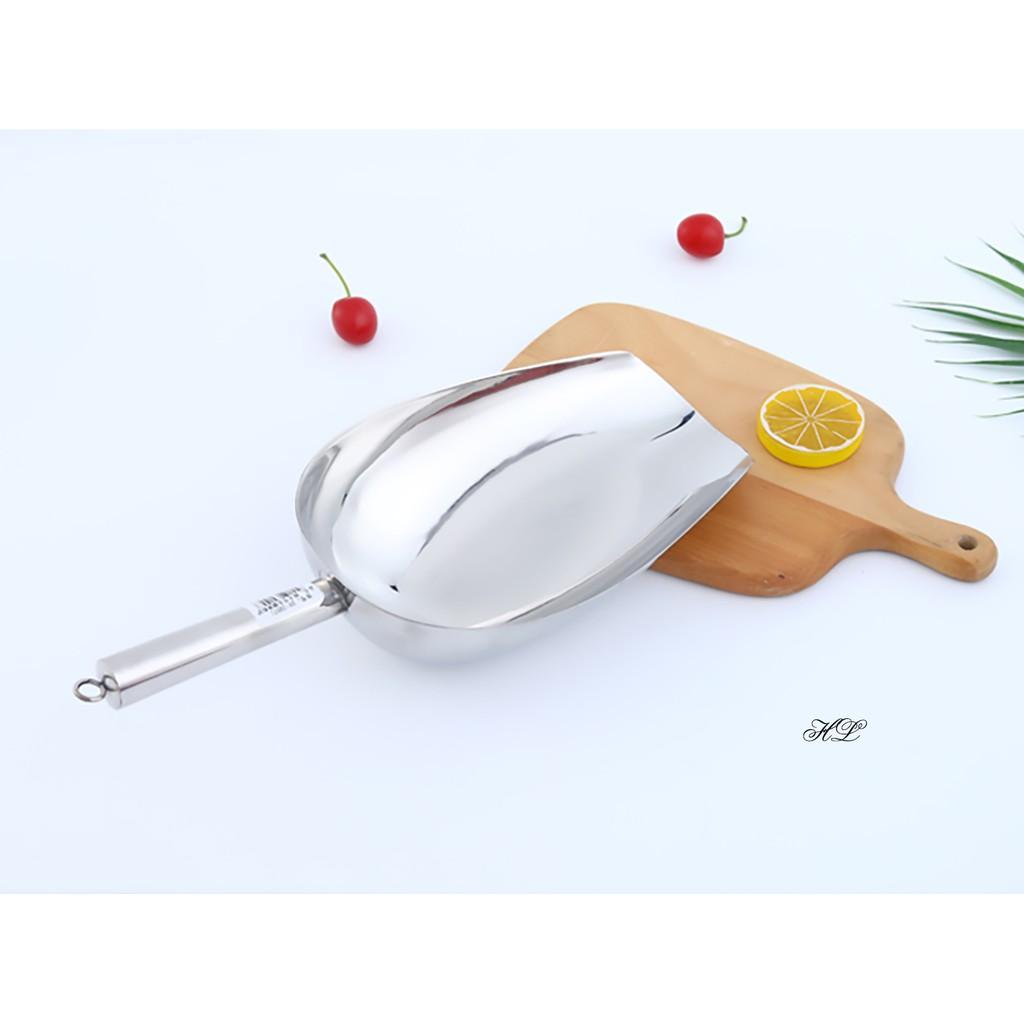 Muỗng xúc đá số 3, hạt Inox Loại 1, XÚC ĐÁ INOX , XÚC HẠT , XÚC BỘT , XÚC INOX