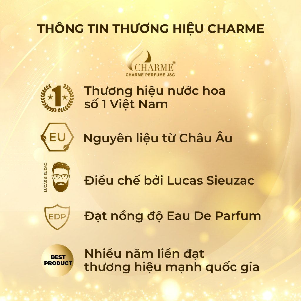 Nước Hoa Nữ CHARME ADORE 100ml Lưu Hương Lâu Trẻ Trung, Sang Trọng_Chính Hãng