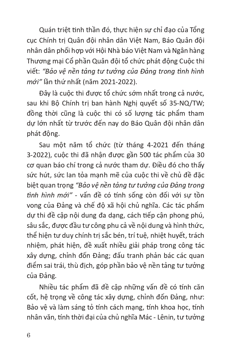 Bảo Vệ Nền Tảng Tư Tưởng Của Đảng Trong Tình Hình Mới