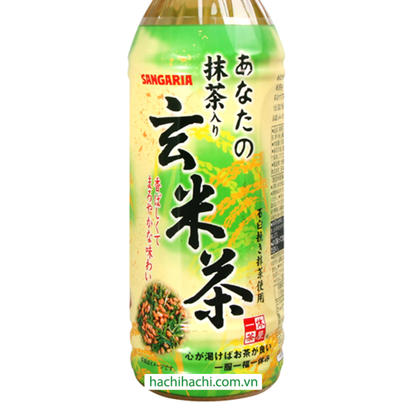 Trà gạo lứt Matcha Sangaria 500ml