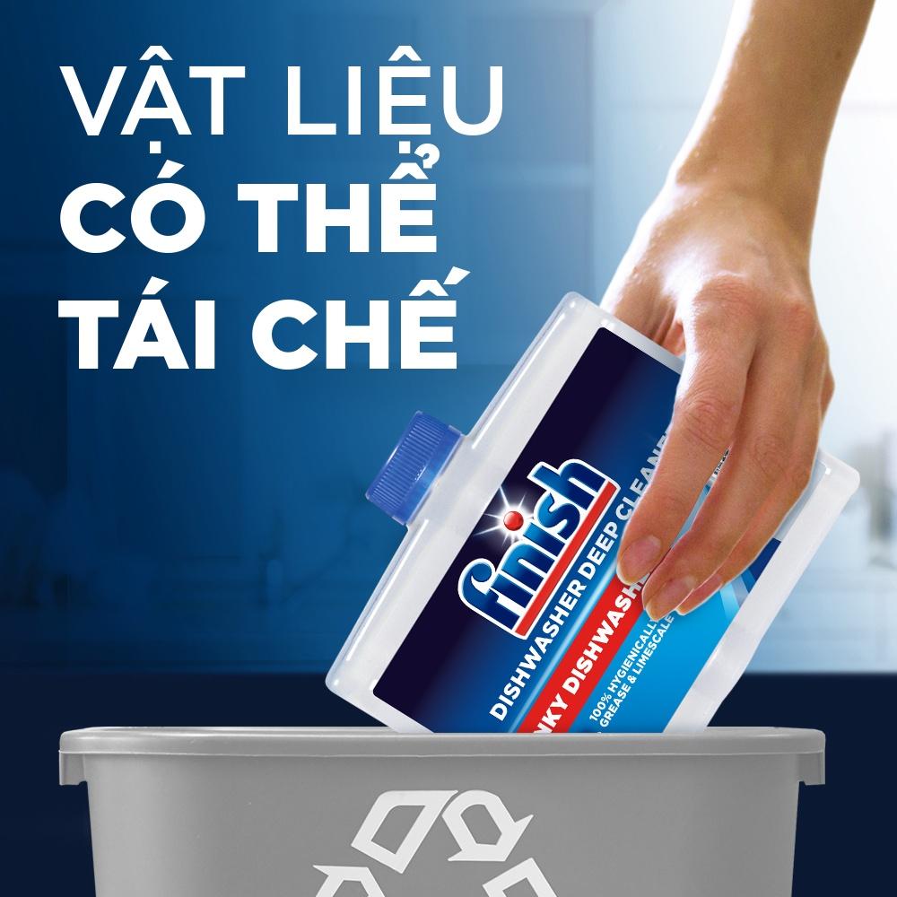 Dung Dịch Tẩy Rửa Máy Rửa Chén Bát Finish Dishwasher Deep Cleaner - chai 250ML