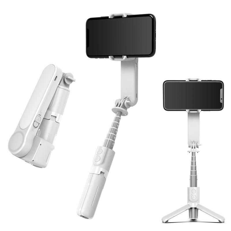 Gậy chụp ảnh selfie 3 chân kiêm tay cầm chống rung Bluetooth L09 không dây có đèn chiếu sáng cho IOS Android