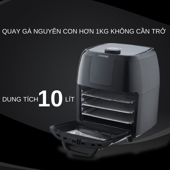 Nồi Chiên Không Dầu Shimono SM-AF108T - Hàng Chính Hãng