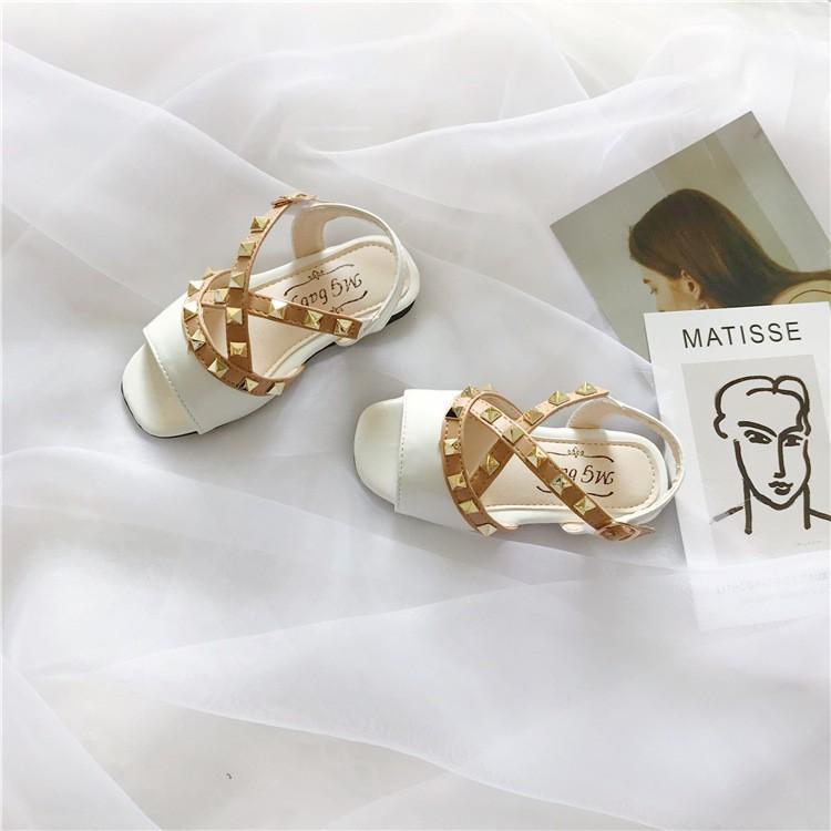 sandal bé gái size 21-30 quai chéo nạm định