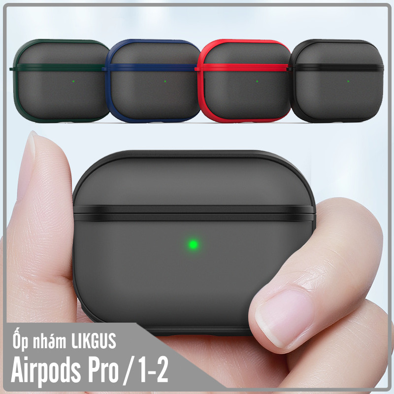 Case Likgus nhám viền màu cho Airpods Pro - Hàng Nhập Khẩu