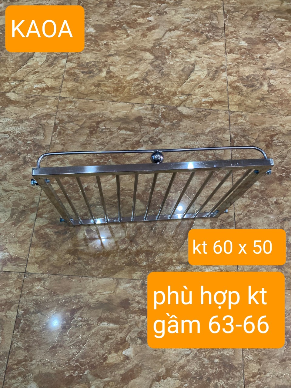GIÁ GẦM BẾP , KỆ ĐỂ ĐỒ NHÀ BẾP INOX 304 . KT 60X50