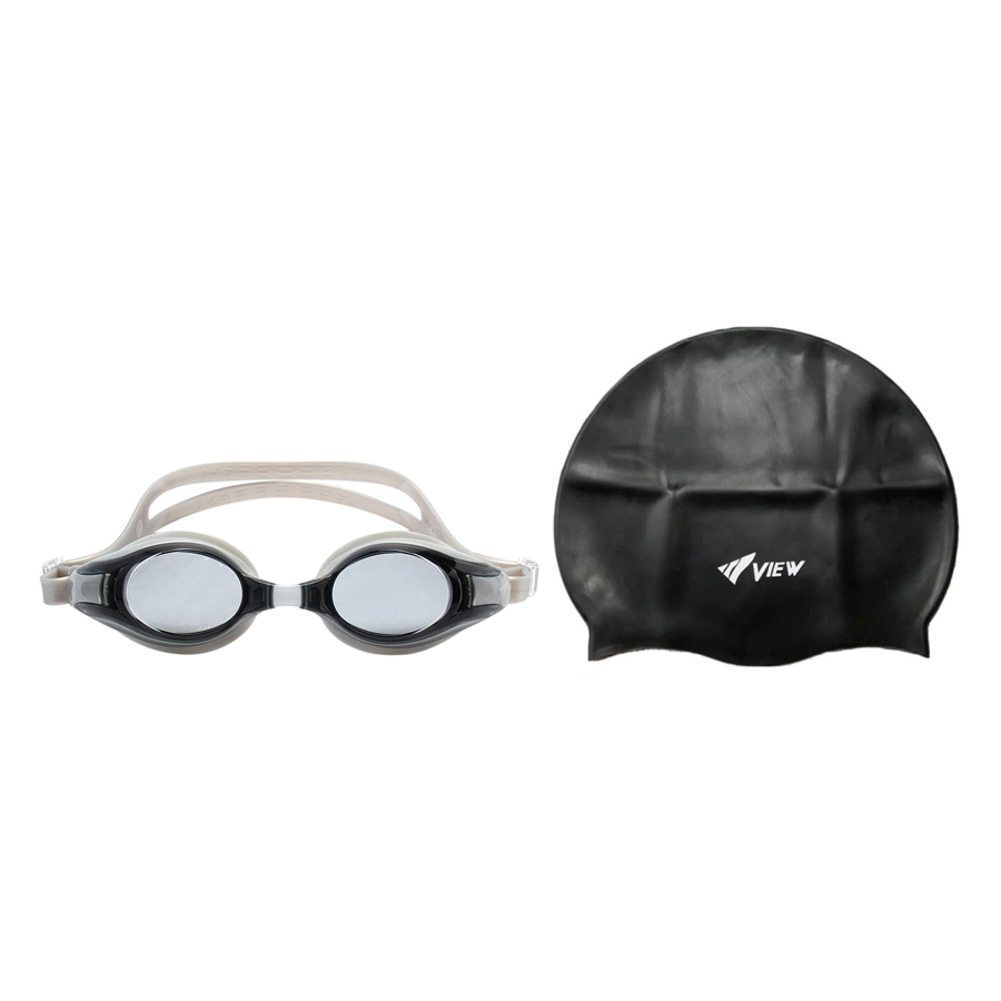 Bộ Kính Bơi View V500S-LSL Và Nón Bơi View V31 -BK