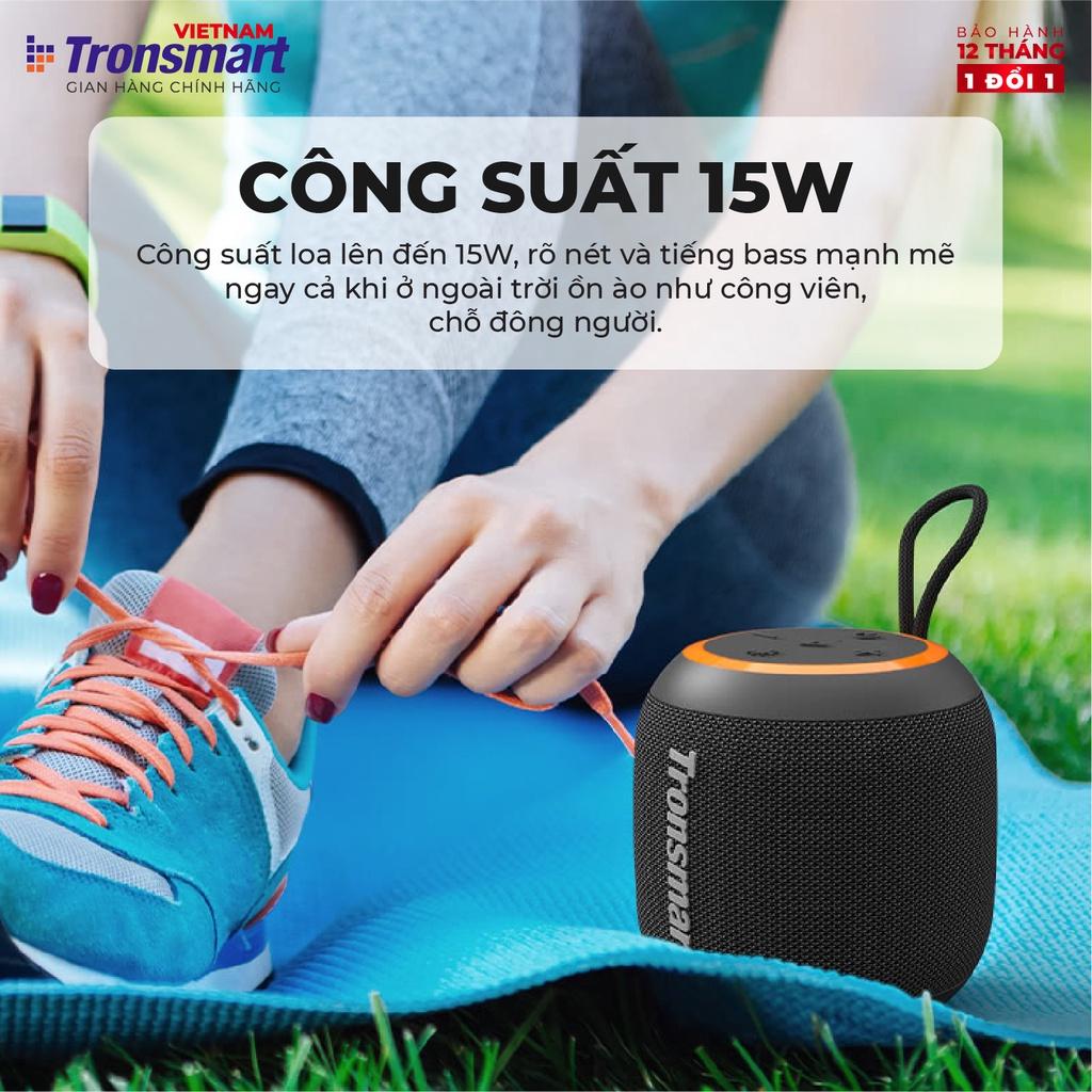 Loa Bluetooth Tronsmart T7 Mini Công suất 15W Âm thanh siêu trâm �Chống nước IPX7 - Hàng Chính Hãng - Bảo Hành 12 Tháng