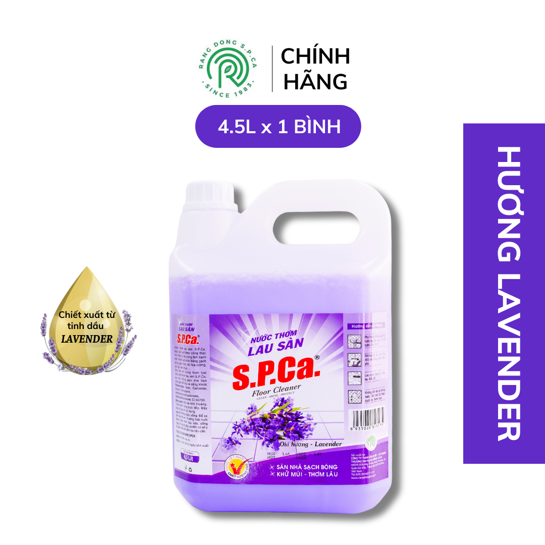 Nước Lau Sàn S.P.Ca 4.5 Lít -  Hương Lavender