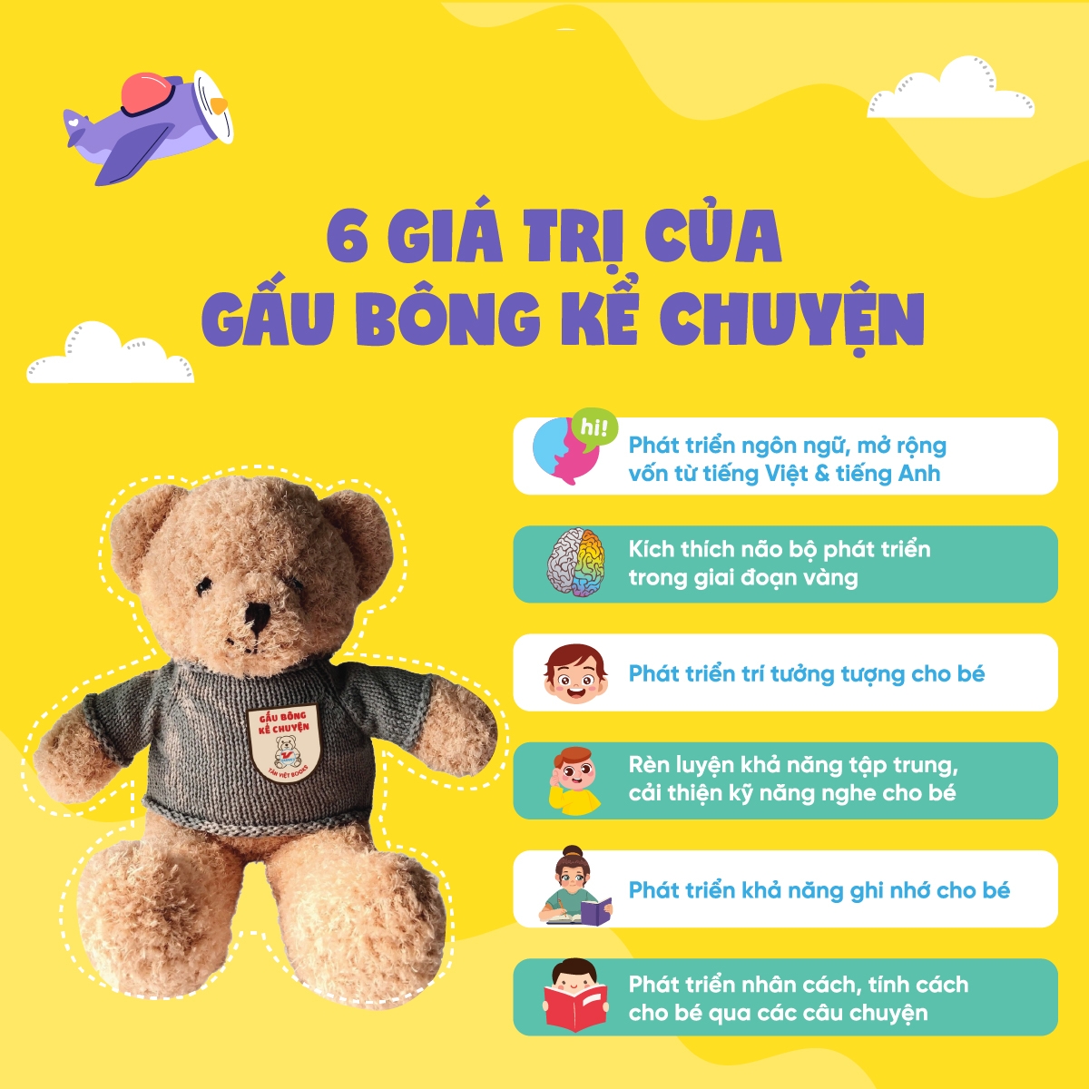 Sách Gấu Bông Kể Chuyện - Người Bạn Tâm Tình Của Bé - Tân Việt