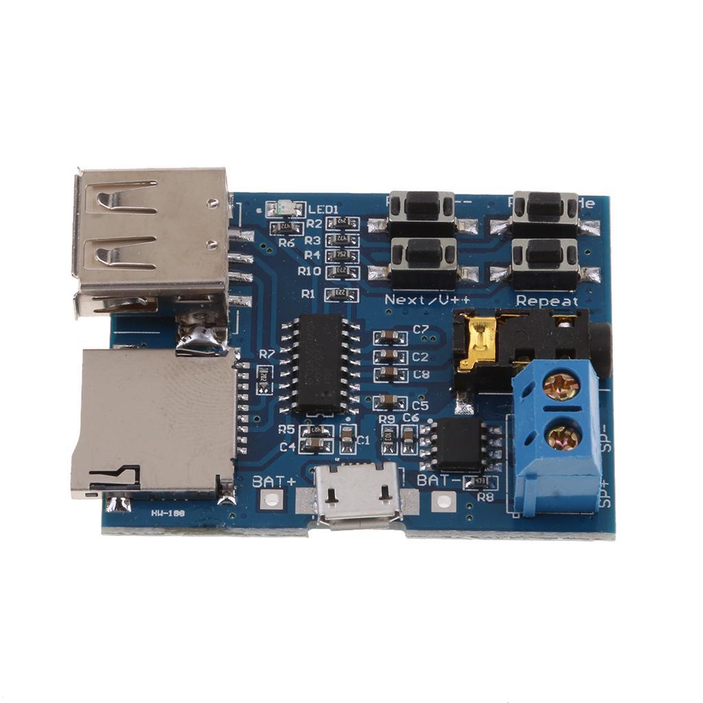 Mp3 Player Audio Module Mp3  Board Power Amplifier TF Card USB AUX