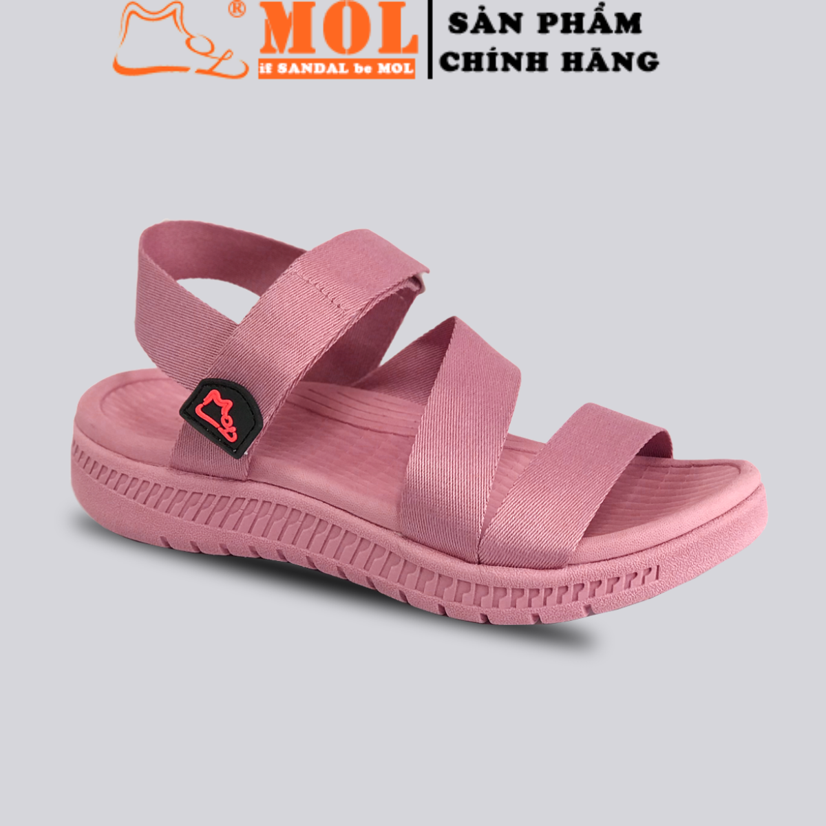 Sandal unisex nam nữ quai ngang cao cấp hiệu MOL MS2P2