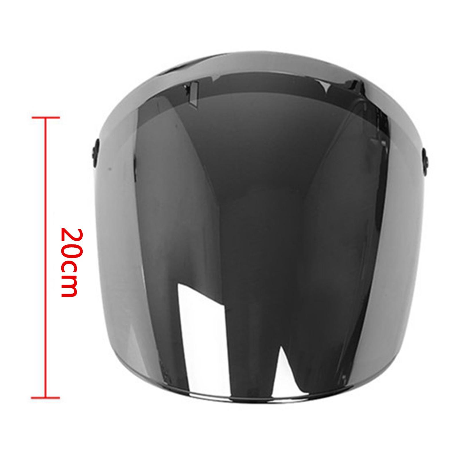 2Pcs Retro Open Face Visor Wind Lens Anti-fog Anti-scratch